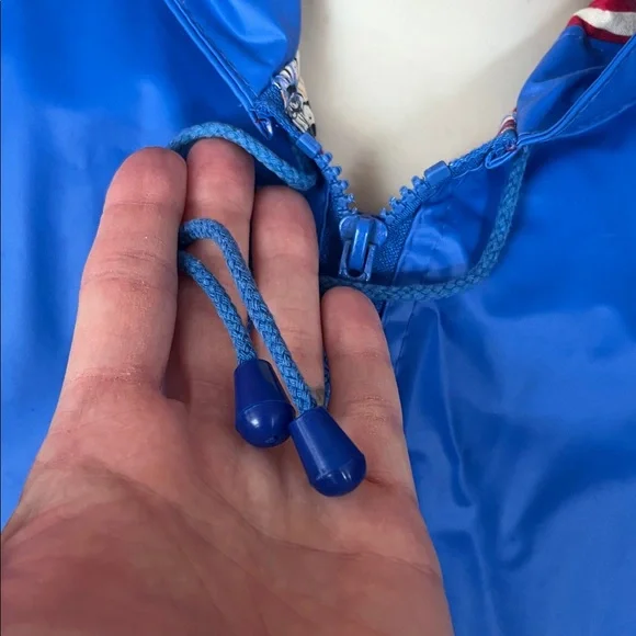 Like new Blue Hooded Misty Harbor rain coat - Picture 3 of 14